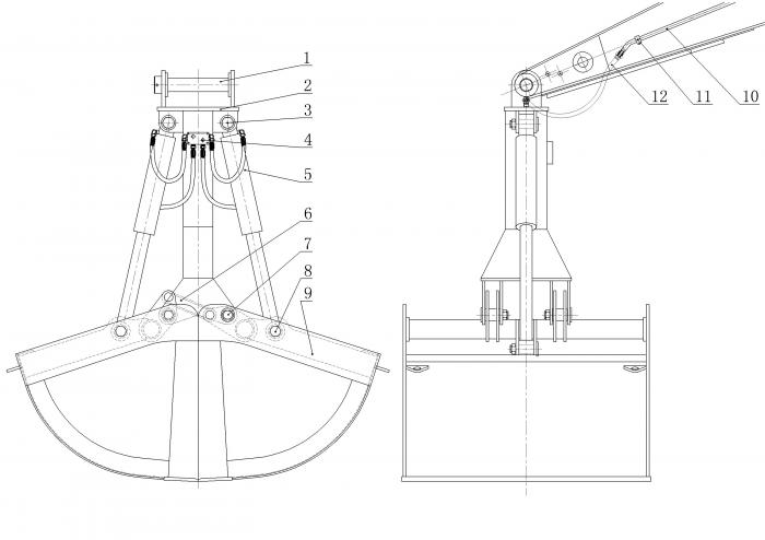 Non-rotary Clamshell Bucket Operation Instruction - SUP Construction Equipment Co.Ltd.