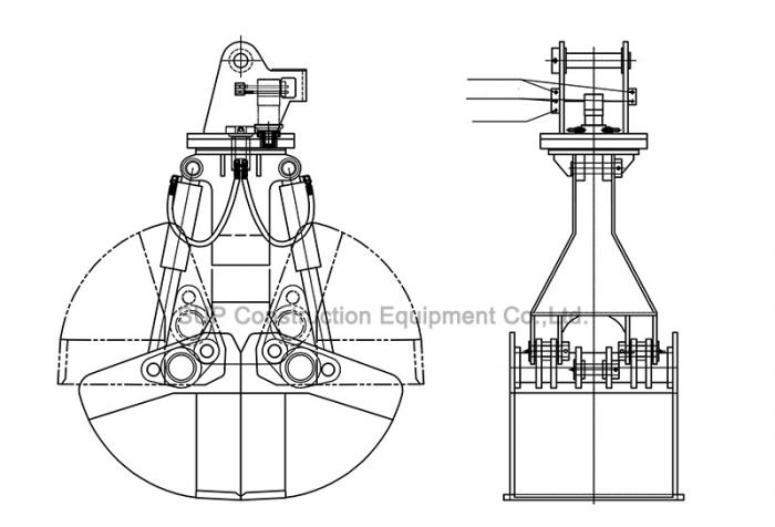 Hydraulic Rotary Clamshell bucket Operation Instruction - SUP Construction Equipment Co.Ltd.